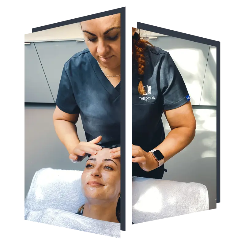 Obagi blue radiance peel at the door w4